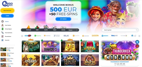 Ego Casino Screenshot
