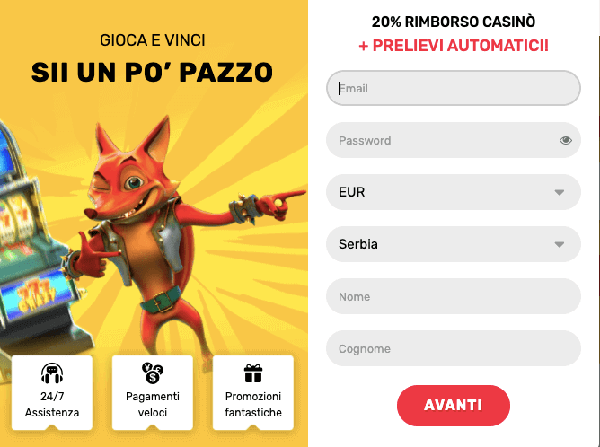 Craxyfox Casinò registrati Craxyfox Casinò registrati