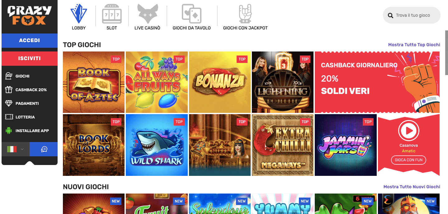 Craxyfox Casinò slot Craxyfox Casinò slot