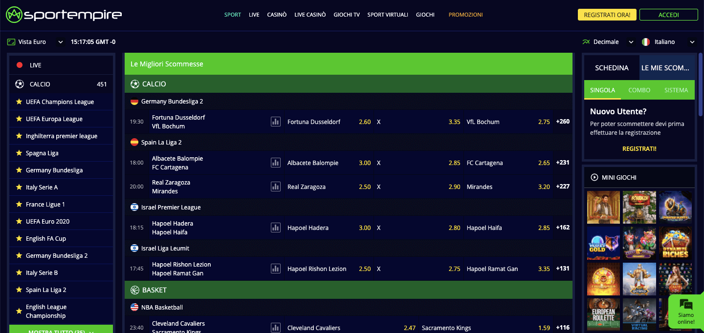 SportEmpire Scommesse SportEmpire Scommesse