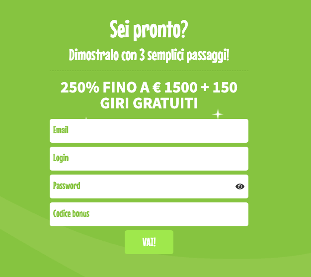 Crazyno Casino Registrazione