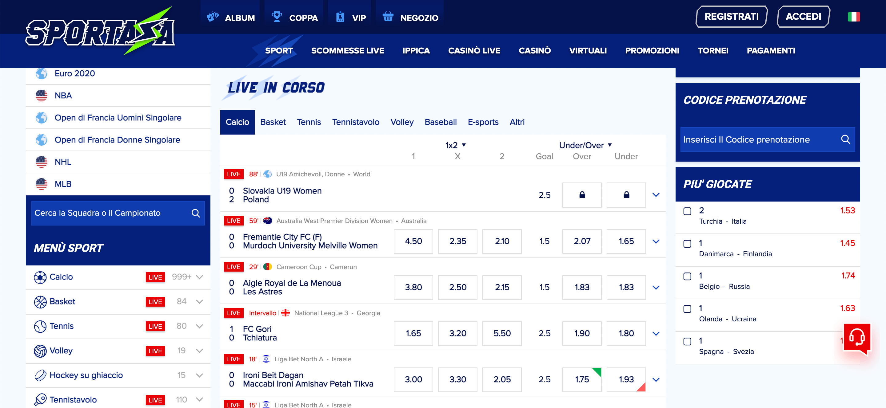 Sportaza Scommesse Live Sportaza Scommesse Live