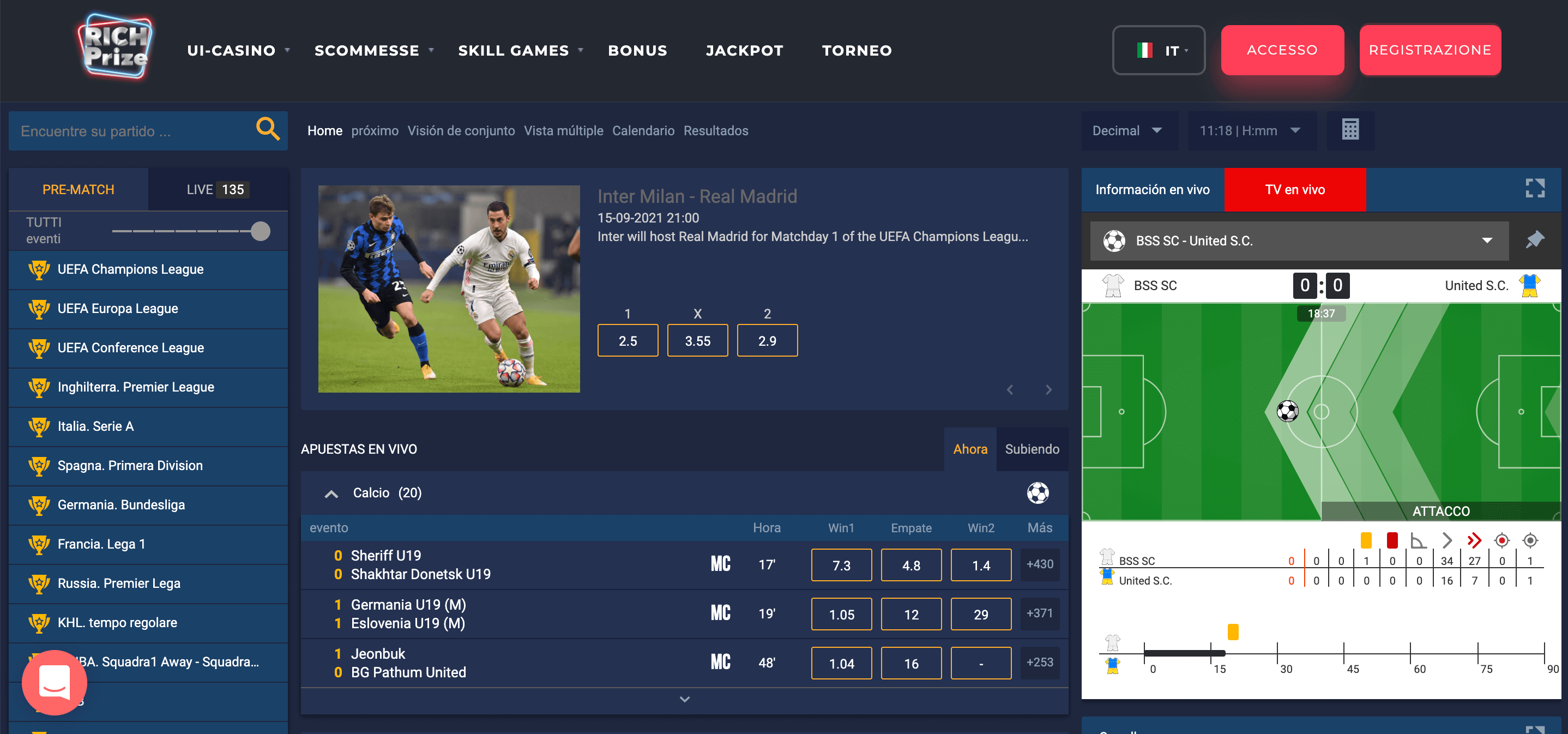RichPrize Casino e Scommesse Screenshot