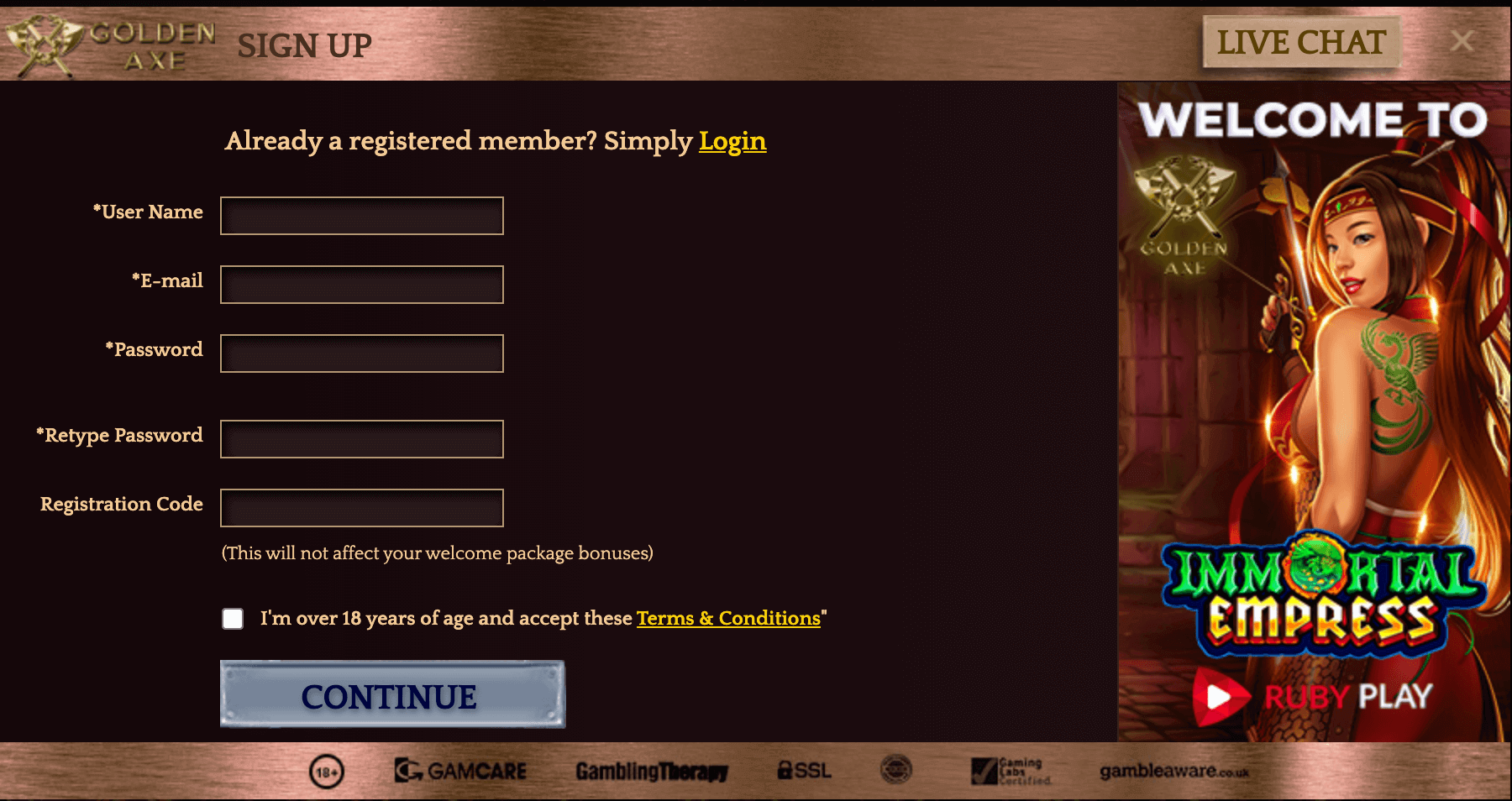 Golden Axe Casino Registrazione Golden Axe Casino Registrazione