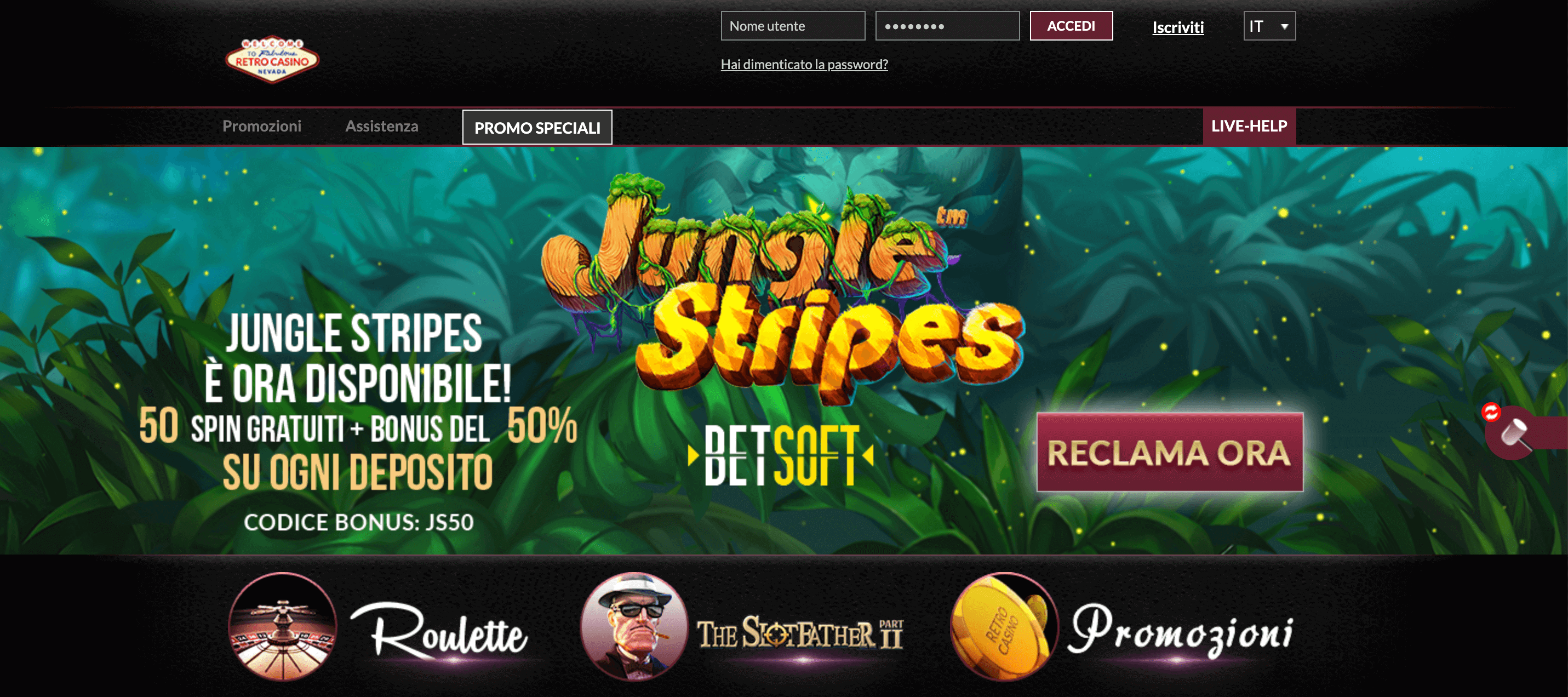 Retro Casino Screenshot