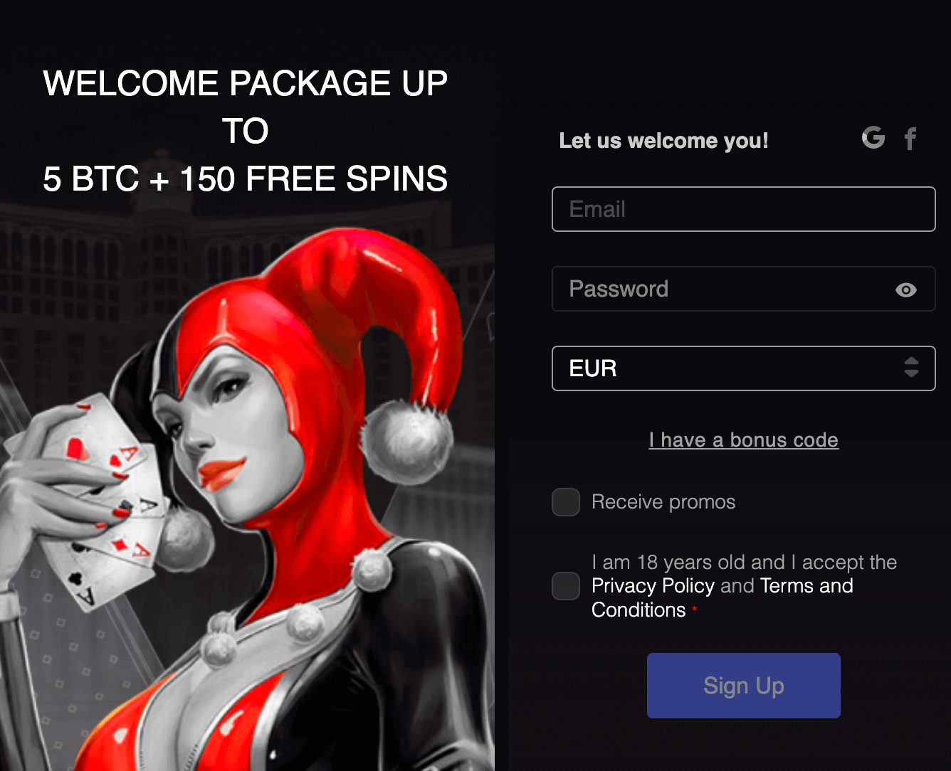 Mirax Casino Registrazione