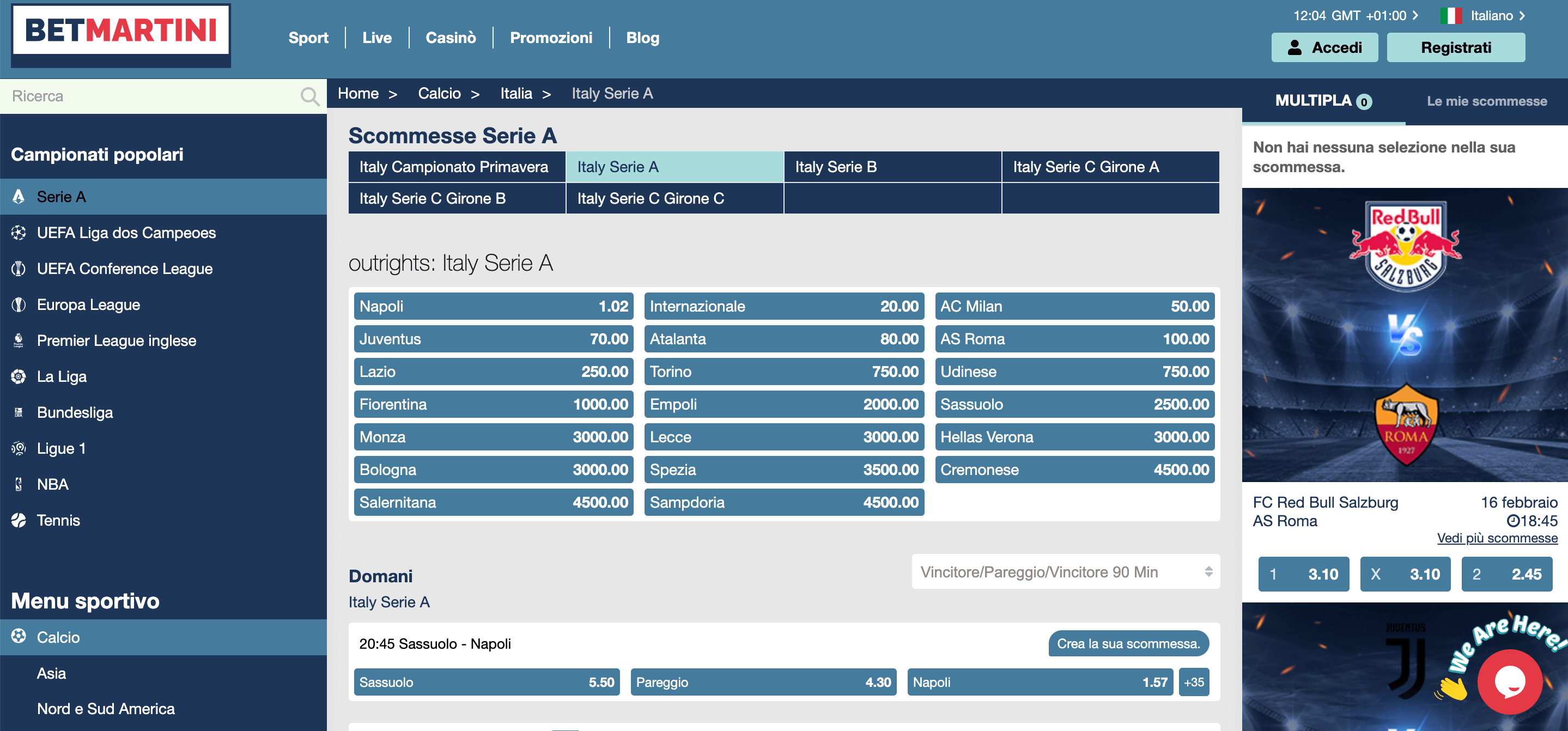 Betmartini Scommesse Betmartini Scommesse