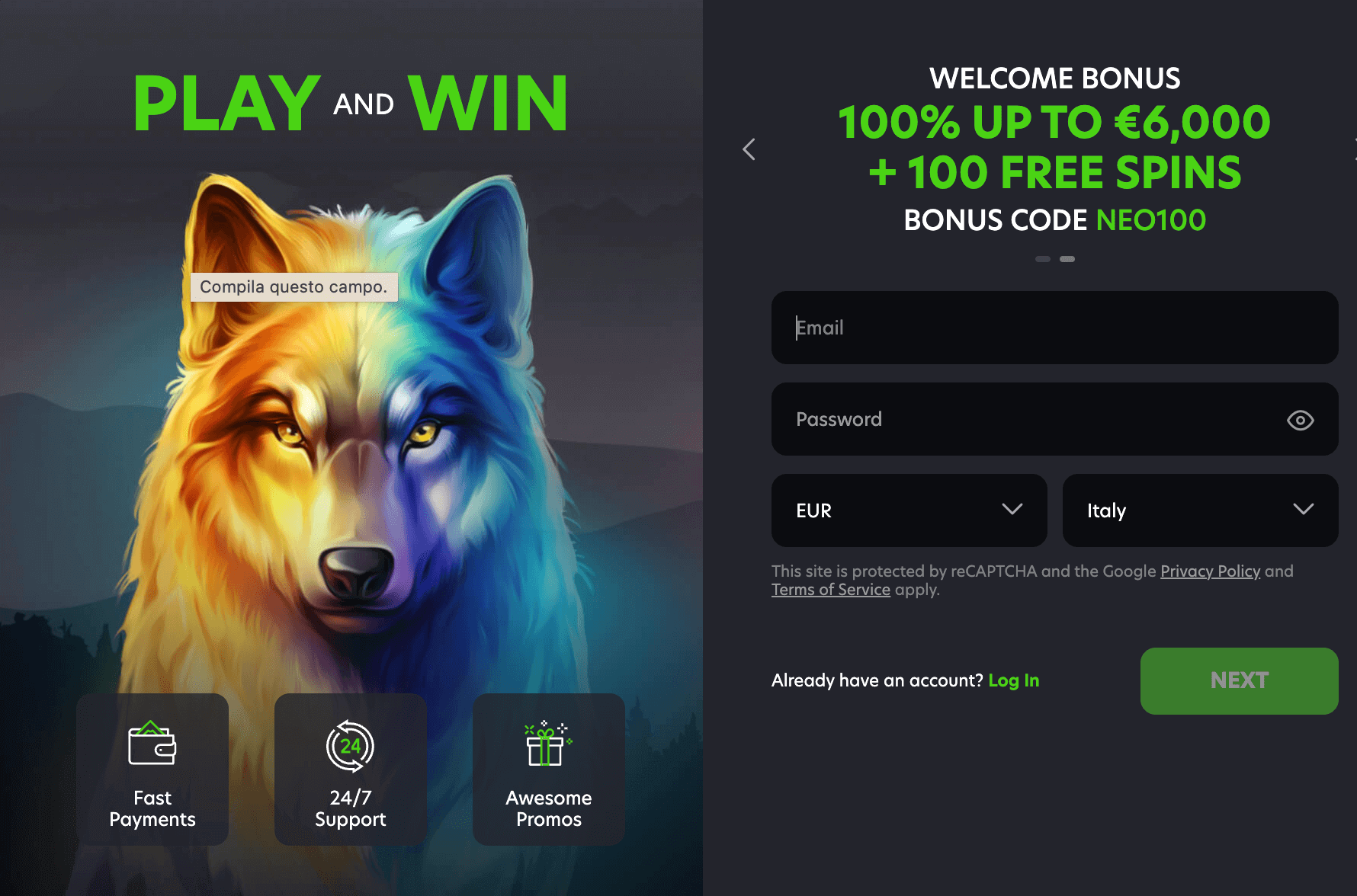 Neospins Casino Registrazione Neospins Casino Registrazione