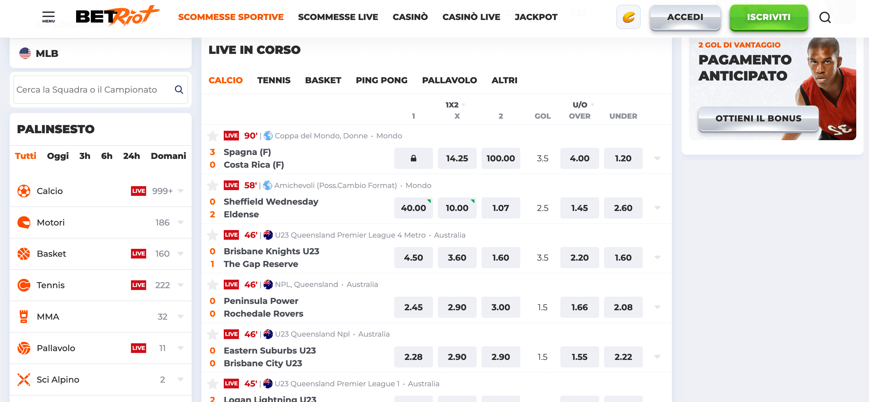 Betriot Scommesse Live Betriot Scommesse Live