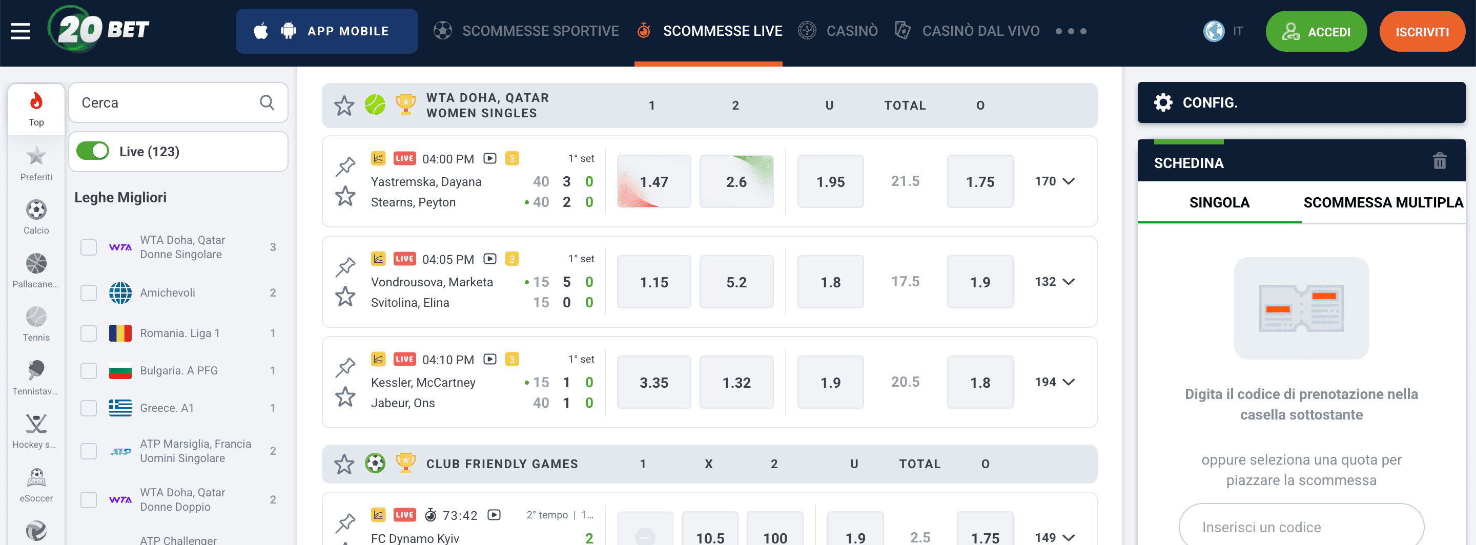 20Bet Scommesse Live 20Bet Scommesse Live