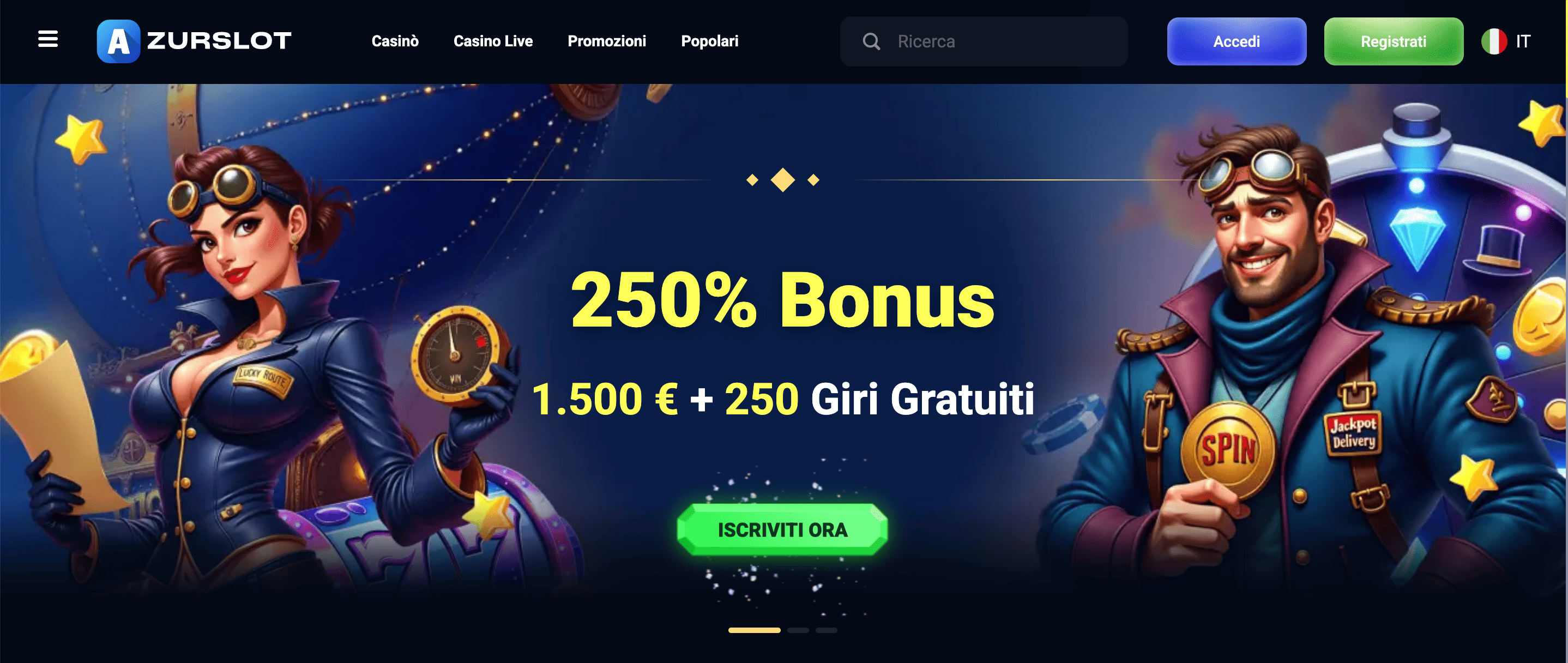 Azurslots Scommesse Screenshot